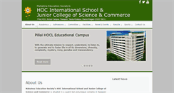 Desktop Screenshot of hocinternationalschool.ac.in