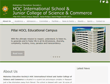 Tablet Screenshot of hocinternationalschool.ac.in